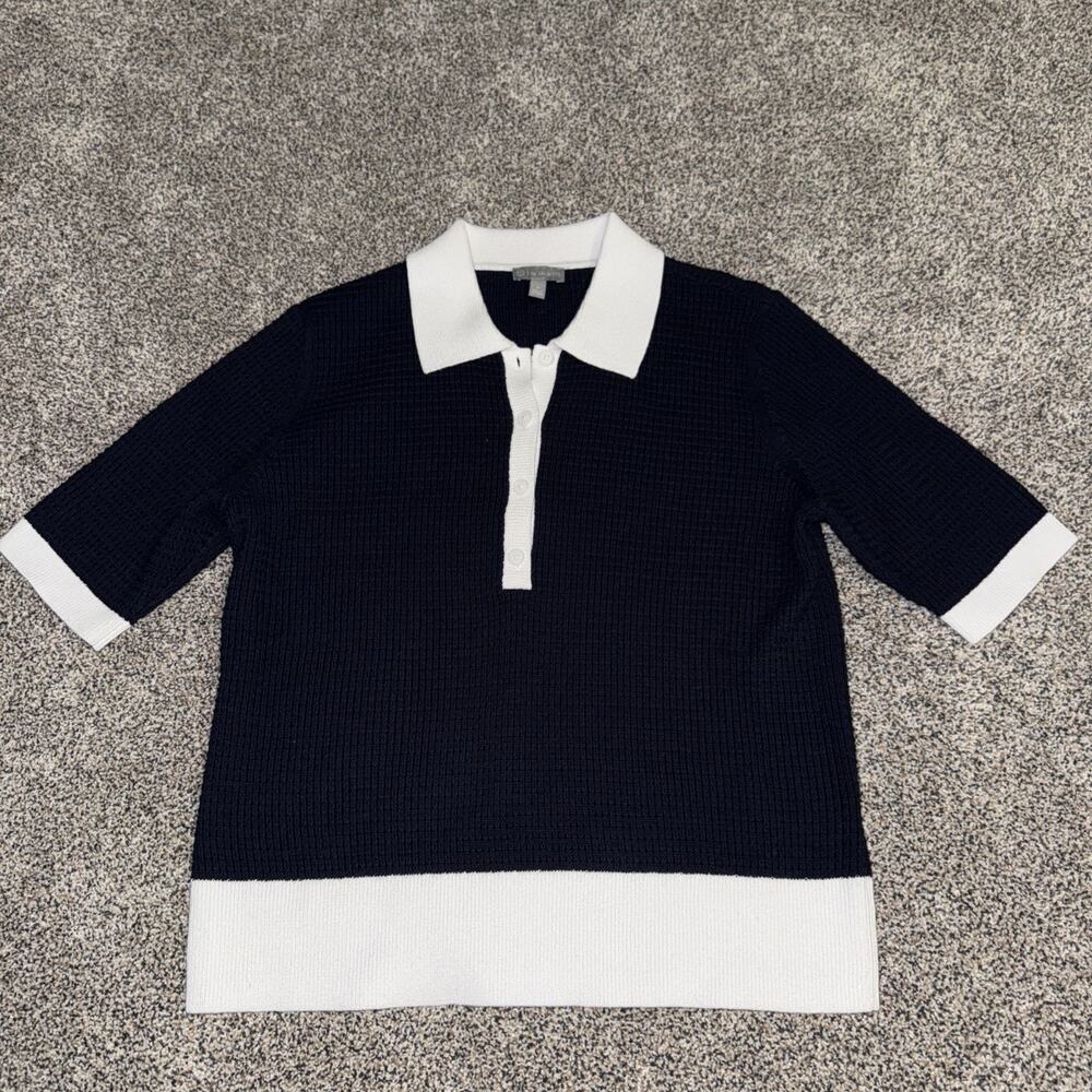 T by Talbots Cool Max Polo Sweater Size P